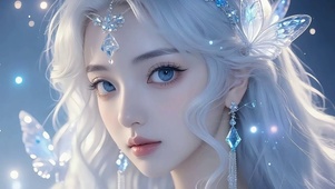 白发精灵少女 4K