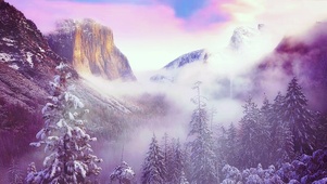 唯美山巅雪景 4K