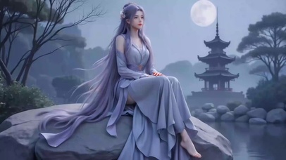 月夜国漫女神云霄仙子