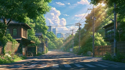 夏日街道