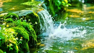 治愈山间小溪4K