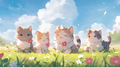 4K 阳光下的猫