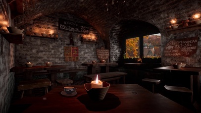 舒适的秋季咖啡厅