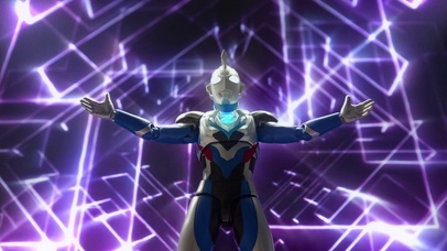 泽塔变身炫光背景