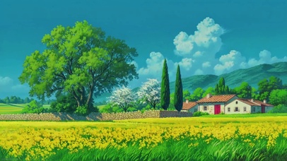 清新治愈田园风景