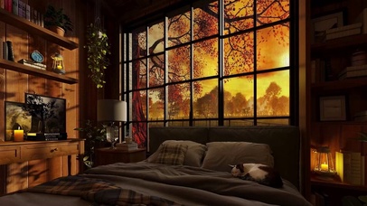 舒适的秋天小屋