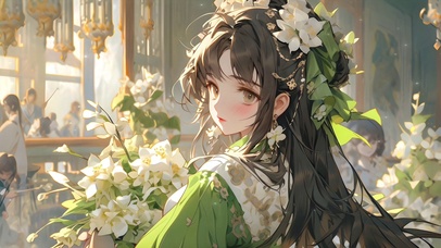 绿衣少女