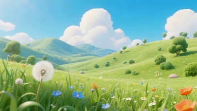 唯美的草原风景