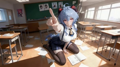 教室里可爱学妹