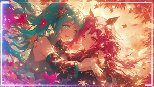 《枫语双生：秋光挚友绘》