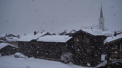 深冬的雪