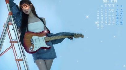 美女11月日历