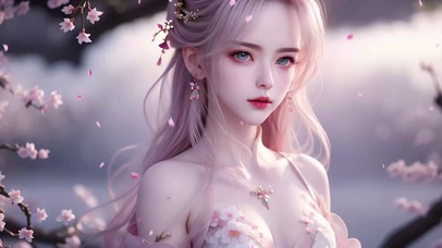 治愈古风优雅美女