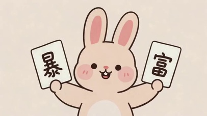 可爱的暴富兔兔