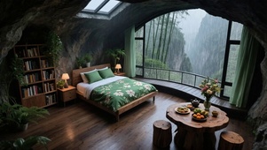 【雨景】山中卧室