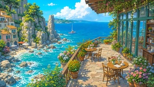 唯美海景小屋