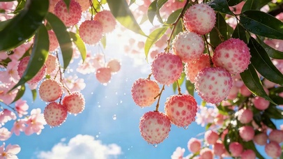 阳光下小清新荔枝