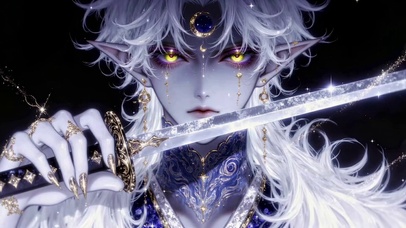 炫酷星空精灵二次元武士