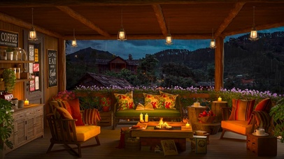 雨夜山庄别墅木屋