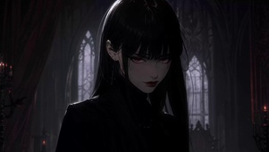 黑长直少女
