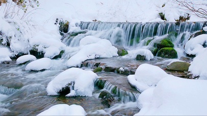 冬季瀑布