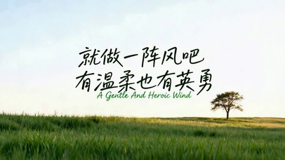 就做一阵风吧