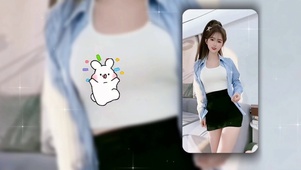 可爱打鼓舞姐姐甜美动人
