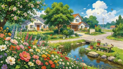 治愈乡村鲜花