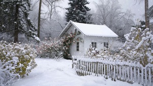 唯美小屋雪景