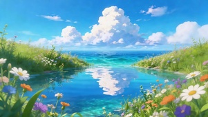 花海尽头是大海