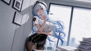 制服可爱女孩
