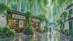 青巷听雨，岁月安然