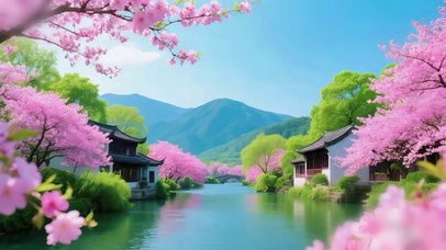 江南柳花两相柔