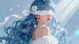 星境蓝发盲姬・柔光