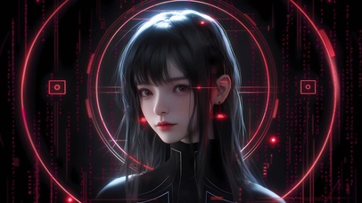 清纯骇客少女