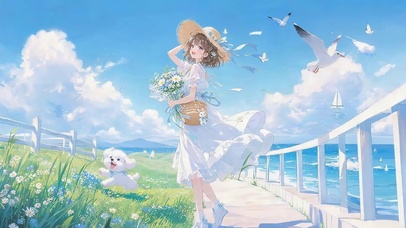 海边的女孩