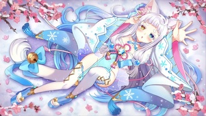白毛猫娘