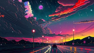 流星月夜车