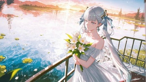 落日里的花漾少女-今汐