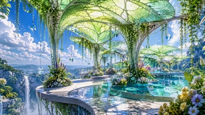 梦幻天空花园