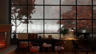 秋季温暖学习小屋