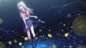 4K湖中少女