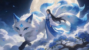 古风女孩与狐狸