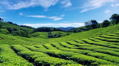 美丽茶园风景