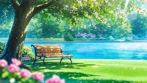 夏日河边