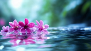 水中小花