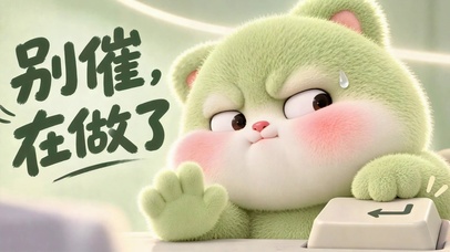可爱毛绒萌熊别催在做了
