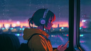 车窗外的雨