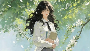 唯美鲜花学姐