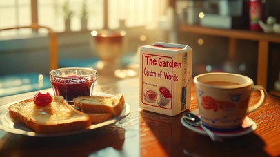 校园午后下午茶餐桌